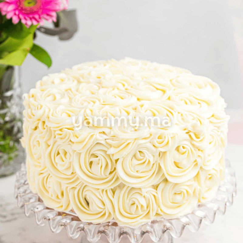 Support - Lot de présentoir à gâteau blanc avec dentelle - Passion