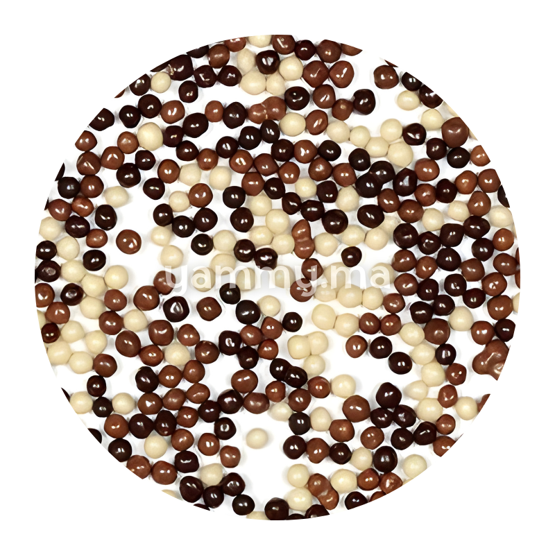 Perles Crispy Choco Ball Mix 5 mm 50 gr (Repack) - Eurocao