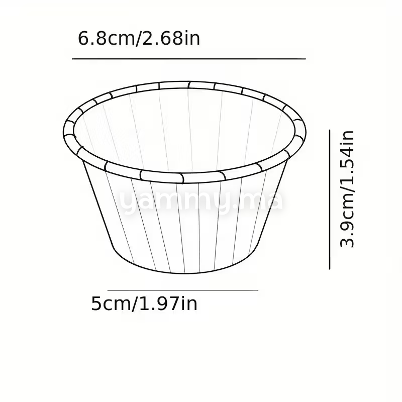 Caissettes Cupcake Muffins en Papier