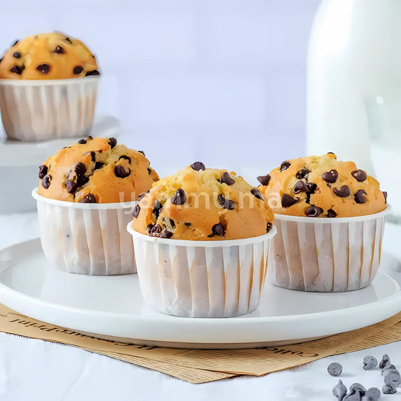 SET. 25 Caissettes Cupcake Muffins en Papier Blanc