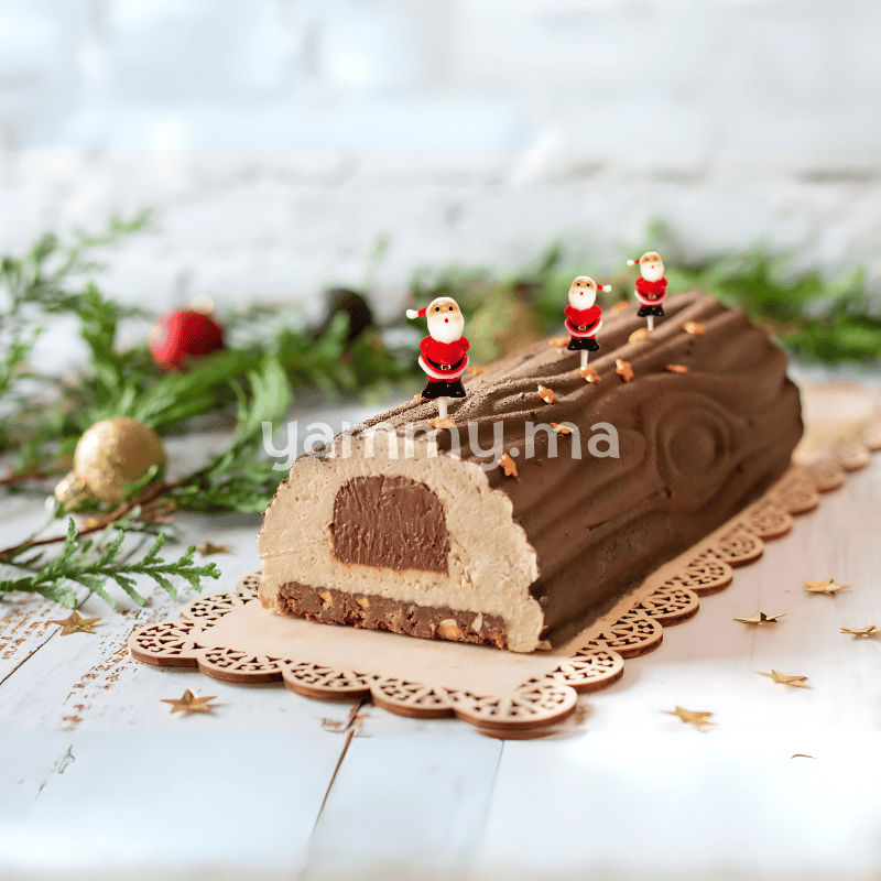 Décor Gâteau Père Noel sur Tige 5 PCs - Nordia