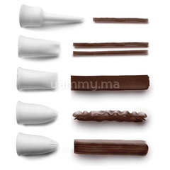 Bouteille & Biberon de décoration en Silicone avec 6 Mini Douilles - Lacor 64457