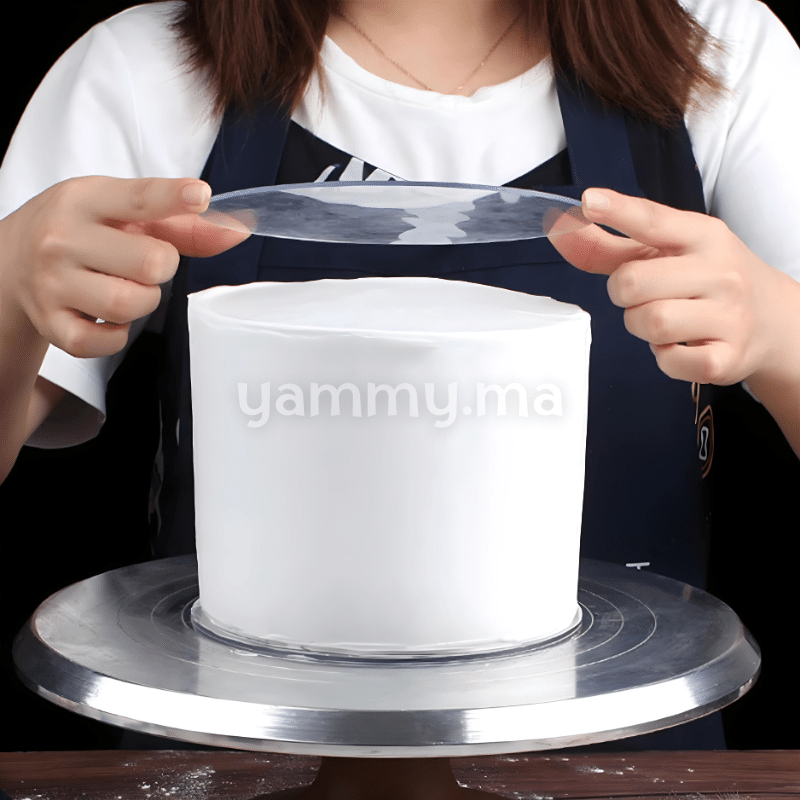 Disque et Plateau à Ganache Plexiglass Transparent Rond Ø 15 cm