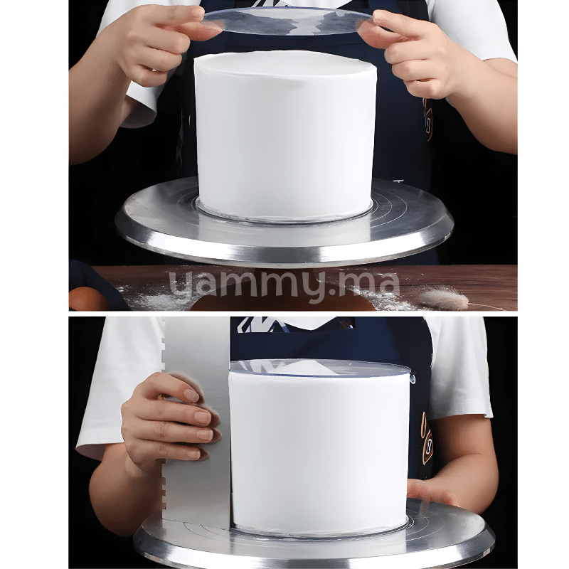 Disque et Plateau à Ganache Plexiglass Transparent Rond Ø 15 cm