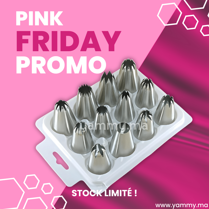 SET. 12 Douilles Pâtisserie en Inox