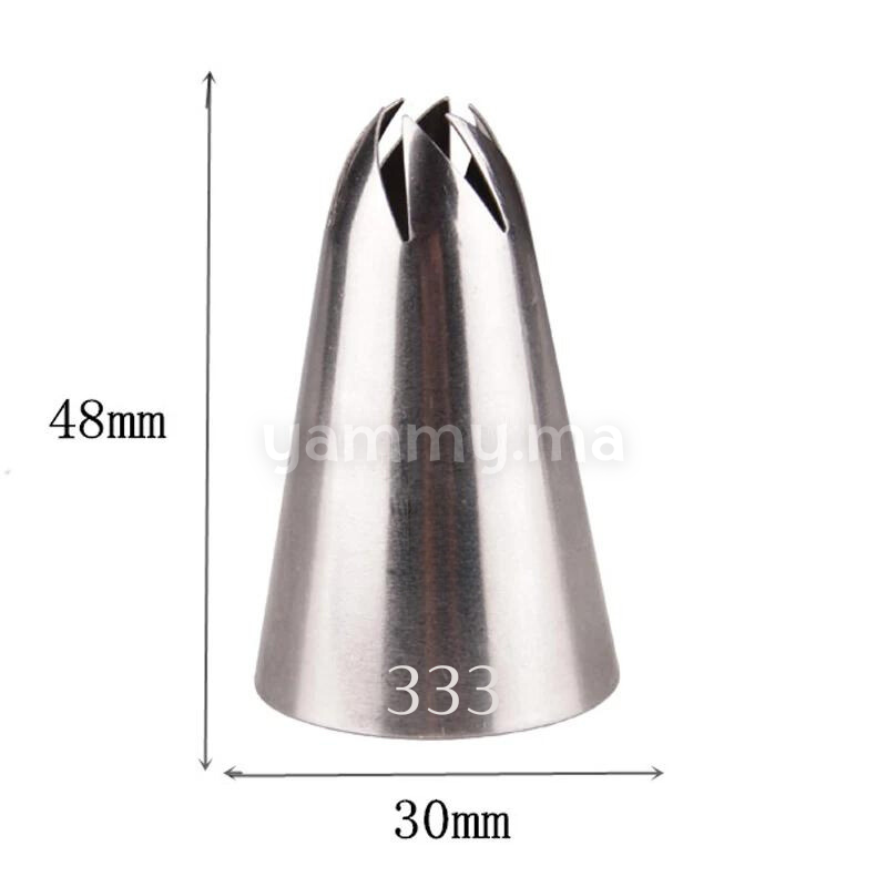 Douille Fleur en Acier-inoxydable "333"