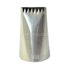 Douille Pâtisserie Inox Buches 6 dents N° 368