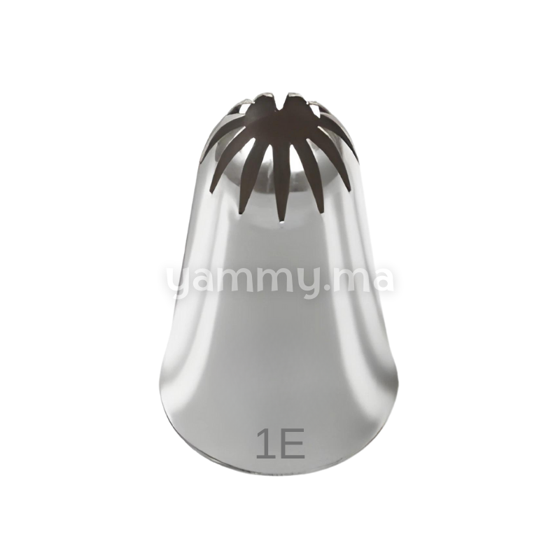 Douille Pâtisserie Inox Fleur 12 dents N° 1E