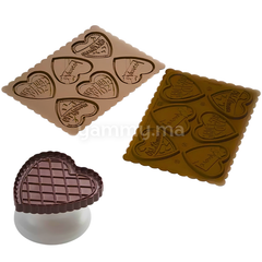 Kit à Biscuit "Love Slim" Coeur 6.4 cm "CKC06" - Silikomart