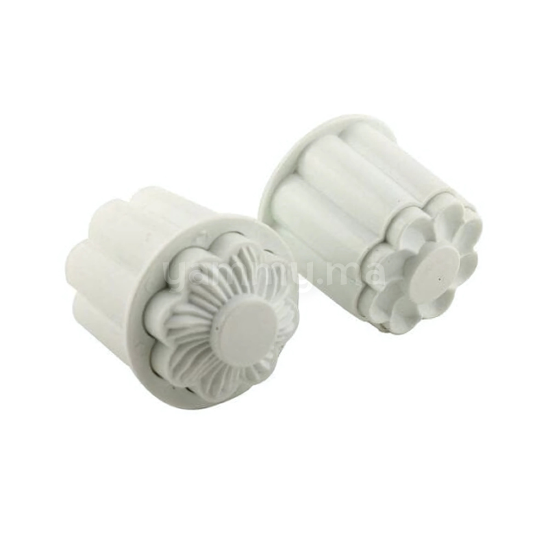SET. 2 Emporte-pièces Tartelette avec Tampon Double Face