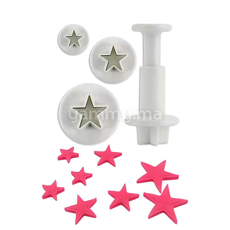 SET. 4 Emporte-pieces Étoile