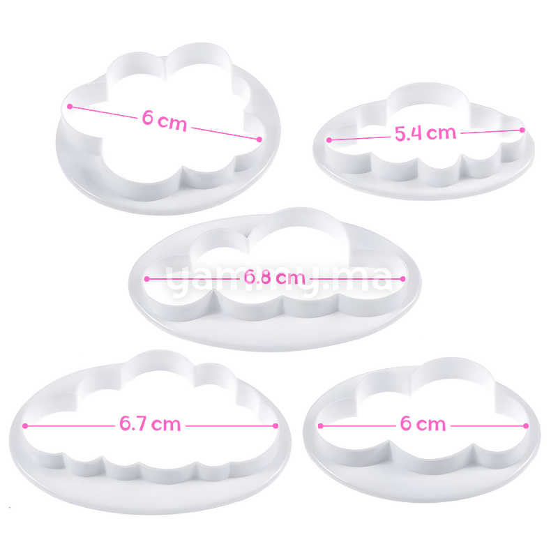 SET. 5 Emporte-pieces Nuage