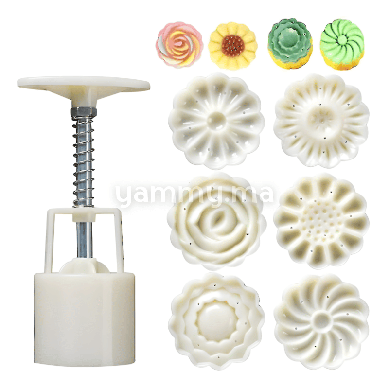 Set. 6 Tampons à Biscuits Rond 4.5 Cm M2