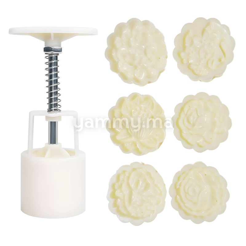 Set. 6 Tampons à Biscuits Rond 4.5 Cm M5