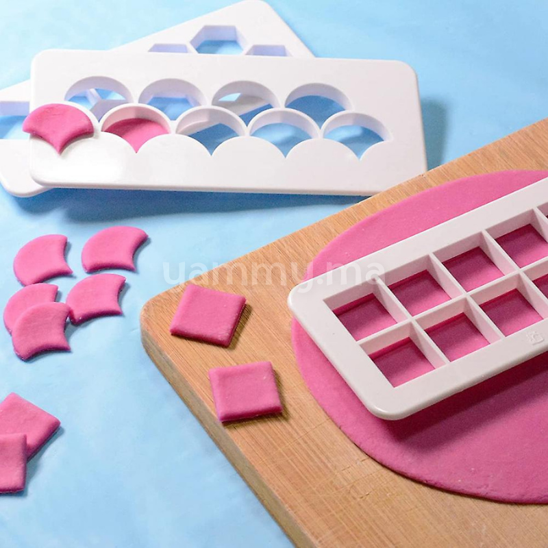 SET. 3 Emporte-pièces Géométrique Carées