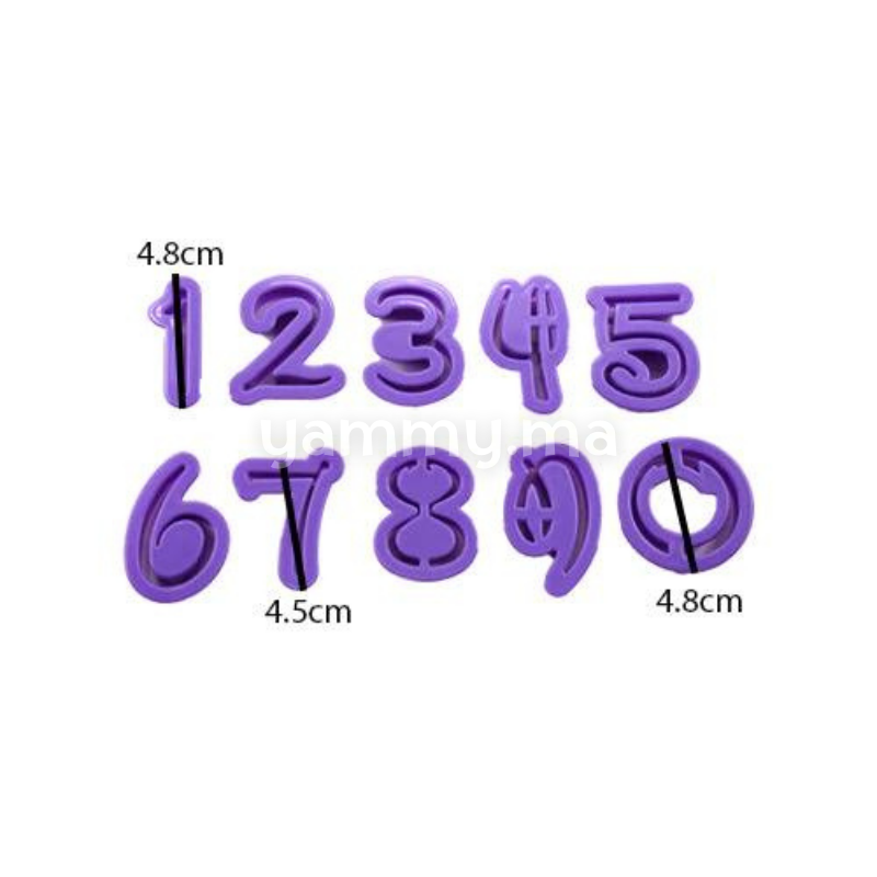 SET. 10 Emportepièces Chiffre Disney — free download