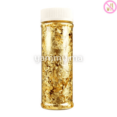 Bouteille de Papier Décoratif Feuilles d'Or d'Imitation
