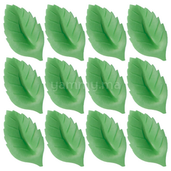 Fleurs de Rose Orange x6 et Feuilles Vertes x12 en Azyme - Florensuc