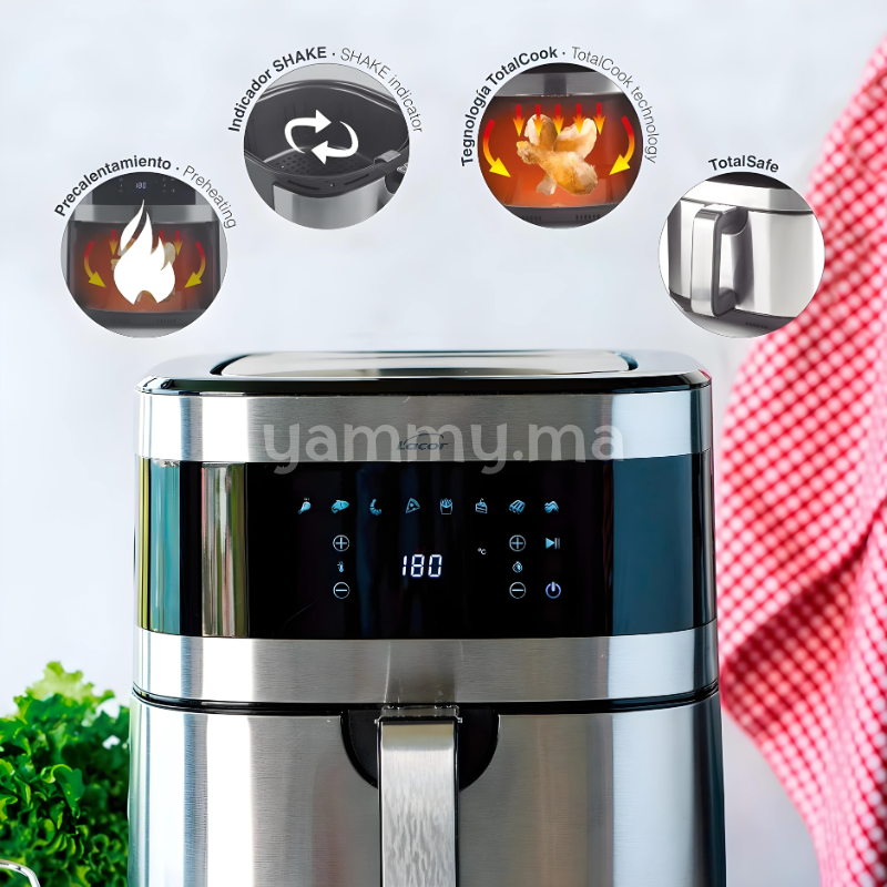 Friteuse sans Huile Air Fryer EcoFry 5.5L - Lacor 69511