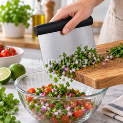 Grattoir & Coupe-Pâte en Inox Professionnel 15 cm Noir
