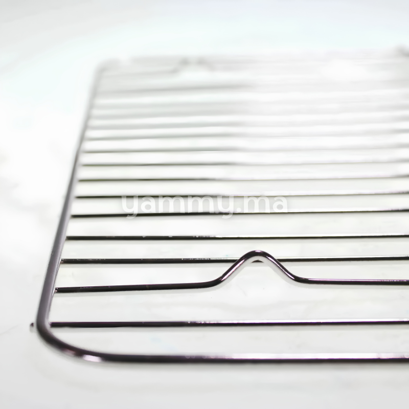 Grille Rectangulaire à Pâtisserie en Fil Chromé 29 x 42 cm