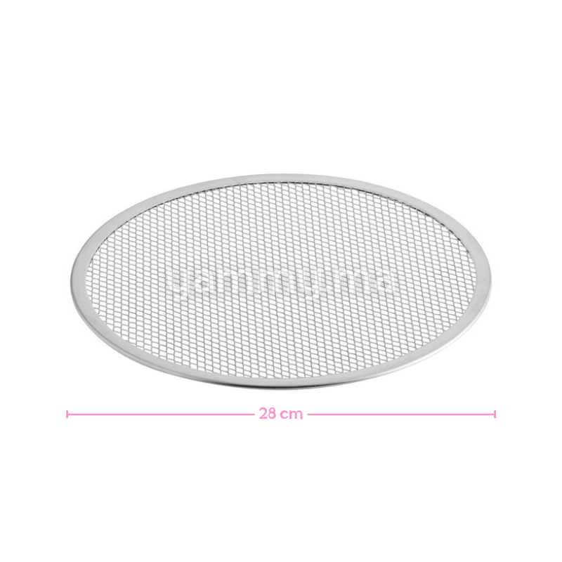 Plaque à Pizza Perforée en Aluminium 28cm