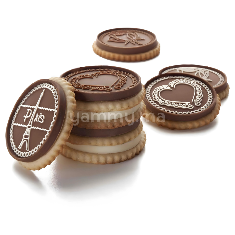 kit Biscuit au Chocolat Rond Amour - Ibili 793800