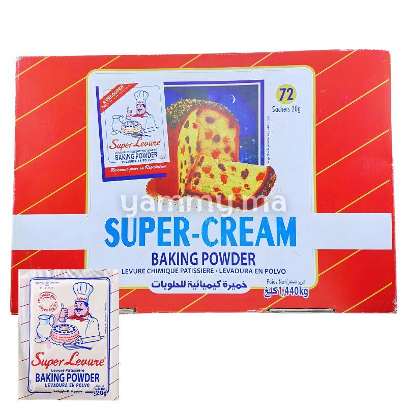 Baking Powder&nbsp;Super Levure Chimique Pâtissière 20gr x 72pcs - Idéal