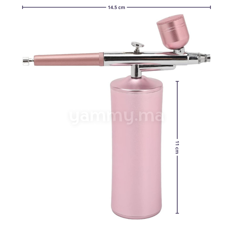 Aérographe avec Compresseur Rose