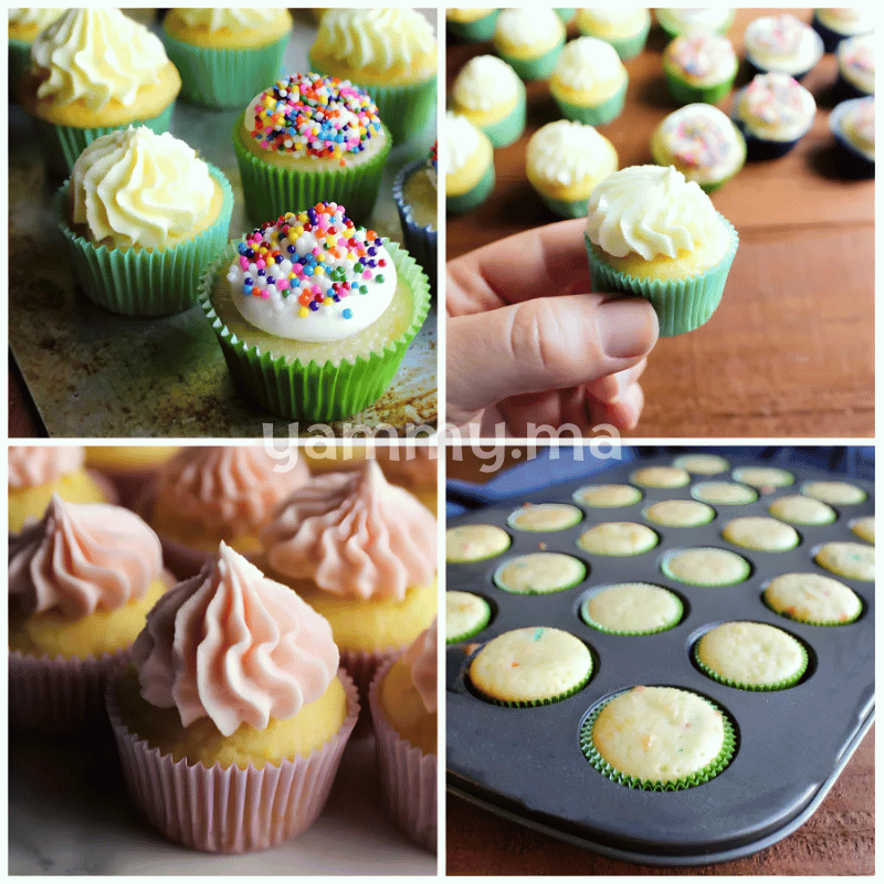 SET. 100 Caissettes à Mini Cupcakes Muffins Coeurs Rose