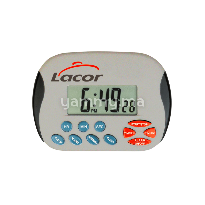 Minuteur de Cuisine Pic Électronique avec Alarme et Magnétique – Lacor 60805