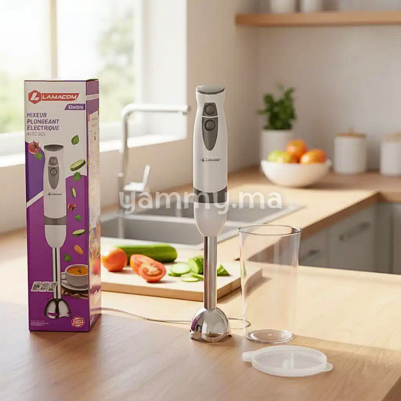 Mixeur Plongeant Electrique avec Bol 300W - Lamacom HB0103