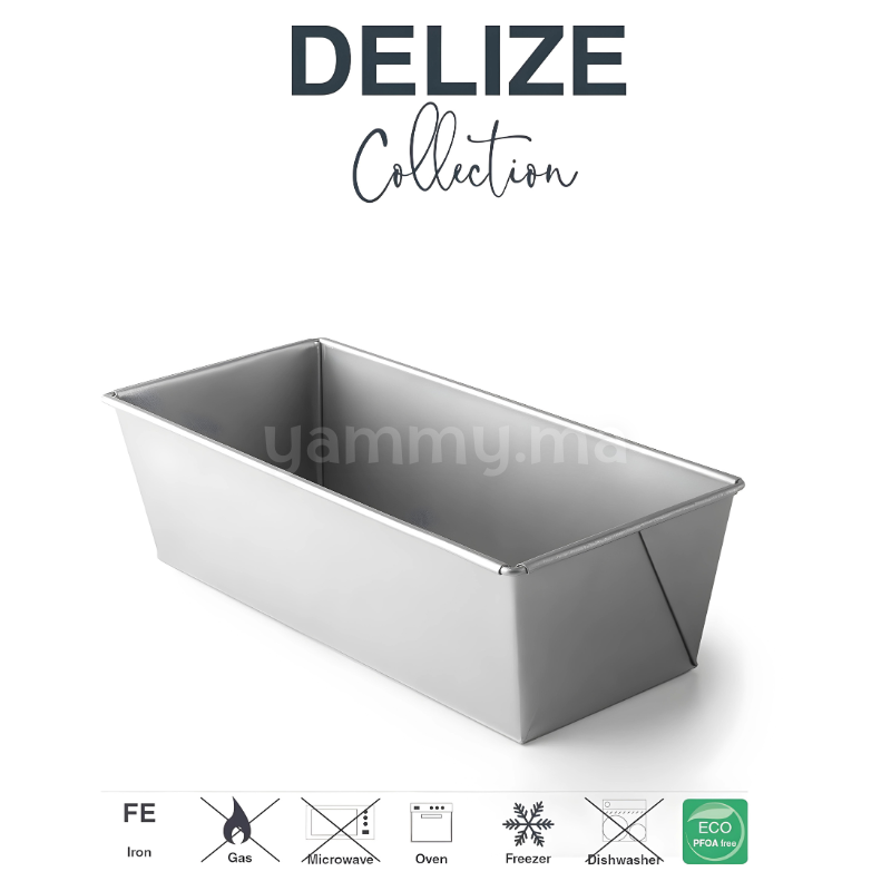 LACOR - 68450 - Molde Baguette, Molde Antiadherente, Colección Delize, Microperforado, Libre de PFOA, Apto para Horno, Frigorífico y Congelador, Acero al Carbono, 38x33 cm, Altura 2.6 cm, 4 Cavidades LACOR - 68450 - Molde Baguette, Molde Antiadherente, Colección Delize, Microperforado, Libre de PFOA, Apto para Horno, Frigorífico y Congelador, Acero al Carbono, 38x33 cm, Altura 2.6 cm, 4 Cavidades