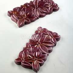 Moule Chocolat en Polycarbonate Tablette Flora 100 gr (x3) "PC5075" - Pavoni