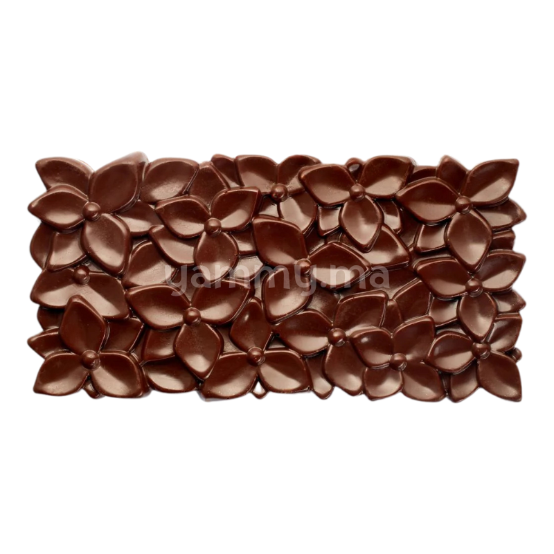 Moule Chocolat en Polycarbonate Tablette Bouquet 100 gr (x3) "PC5076" - Pavoni