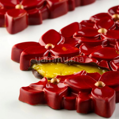 Moule Chocolat en Polycarbonate Tablette Bouquet 100 gr (x3) "PC5076" - Pavoni