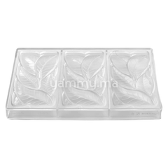 Moule Chocolat en Polycarbonate Tablette Garden 100 gr (x3) "PC5077" - Pavoni