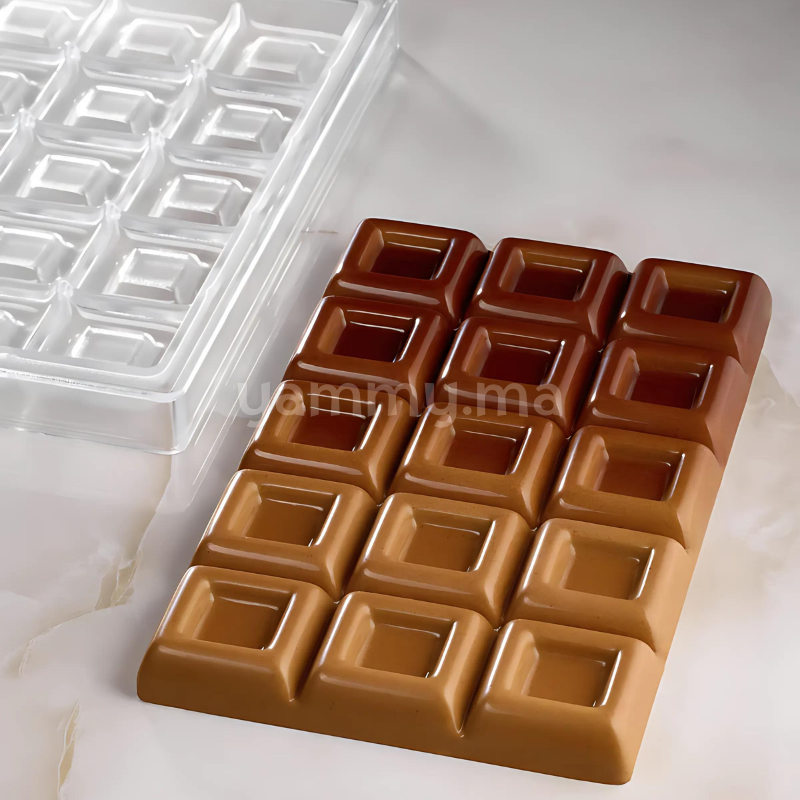 Moule Chocolat en Polycarbonate Tablette Maxi Choco "PC5051" - Pavoni
