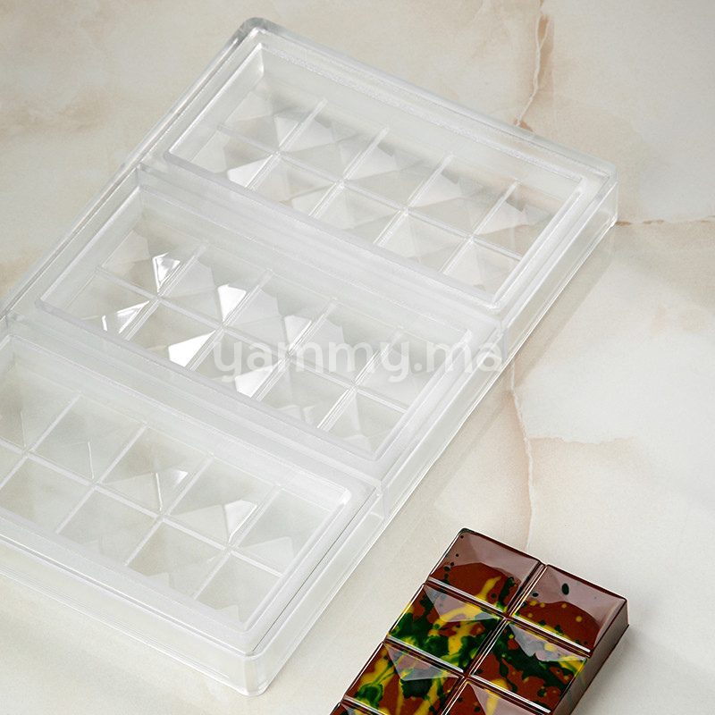 Moule Chocolat en Polycarbonate Tablette Dubai 200 gr (x3) "PC5078" - Pavoni