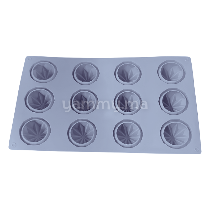 Moule Silicone Rond Camée Ø 4.8 cm (x12)