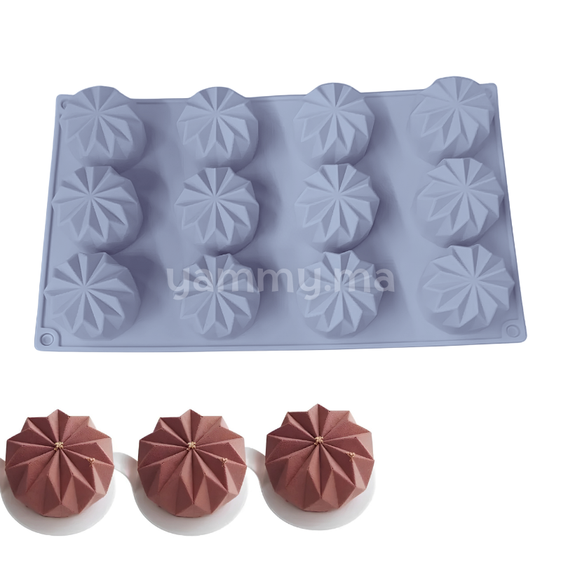 Moule Silicone Rond Camée Ø 4.8 cm (x12)