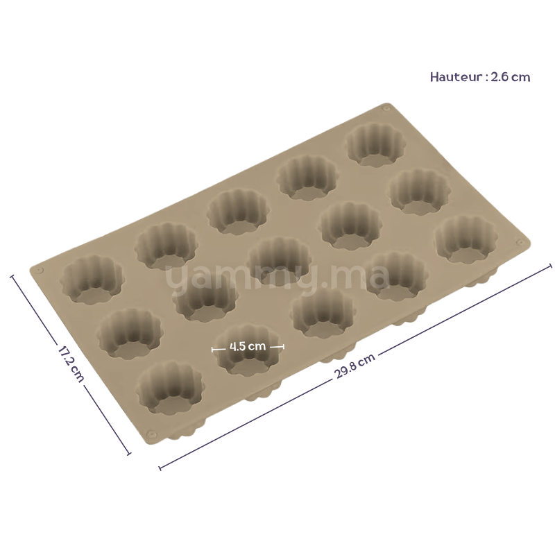 Moule Silicone Charlotte Ø 4.5 cm (x15)