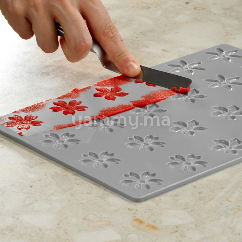 Moule Silicone 3 Fleurs Floralia Ø 3.5 cm (x24) "GG076" - Pavoni