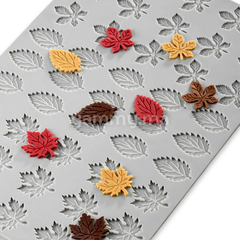 Moule Silicone 3 Feuillages Foliage Ø 3.2 cm (x45) "GG077" - Pavoni