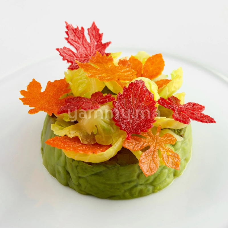 Moule Silicone 3 Feuillages Foliage Ø 3.2 cm (x45) "GG077" - Pavoni