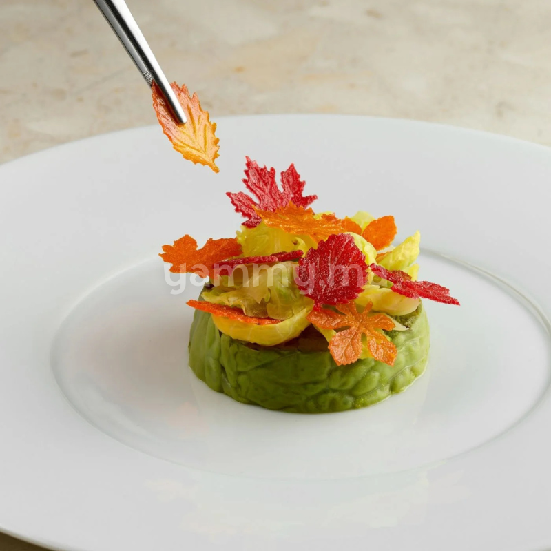 Moule Silicone 3 Feuillages Foliage Ø 3.2 cm (x45) "GG077" - Pavoni