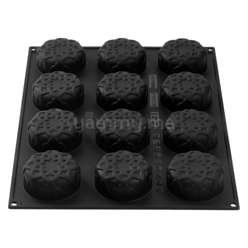 Moule Silicone Dahab Ø 7.5 x H 3 cm (x12) "PX43120" – Pavoni