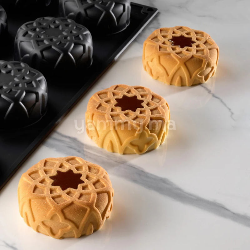 Moule Silicone Dahab Ø 7.5 x H 3 cm (x12) "PX43120" – Pavoni