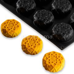 Moule Silicone Dahab Ø 7.5 x H 3 cm (x12) "PX43120" – Pavoni