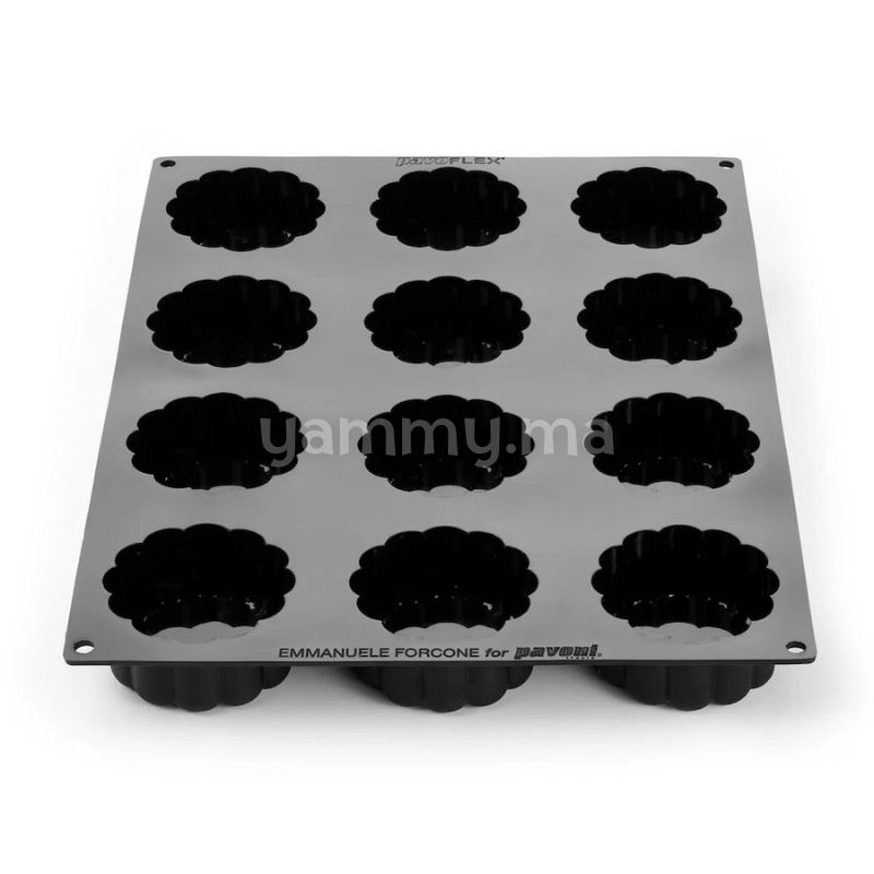 Moule Silicone Charlotte Charme Ø 7.8 x H 3.8 cm (x12) "PX43129" – Pavoni
